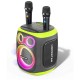 Boxă Portabilă Hopestar Party130, 120W, 2 Microfoane Wireless, Negru