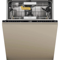 Mașină de spălat vase încorporabilă Whirlpool W8I HF58 TU, Inox / Bej