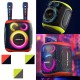 Boxă Portabilă Hopestar Party130, 120W, 2 Microfoane Wireless, Negru