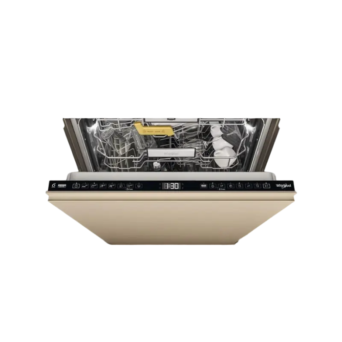 Mașină de spălat vase încorporabilă Whirlpool W8I HF58 TU, Inox / Bej