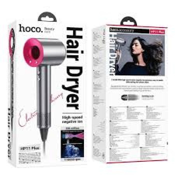 Uscător de păr Hoco HP11, Roz-roșu