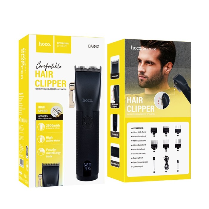 Aparat de tuns Hoco DAR42, Negru