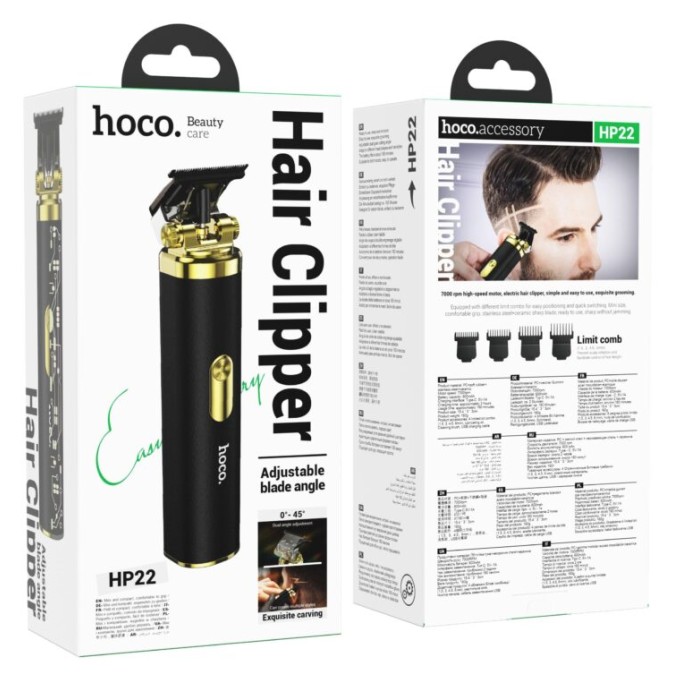 Aparat de tuns Hoco HP22, Negru