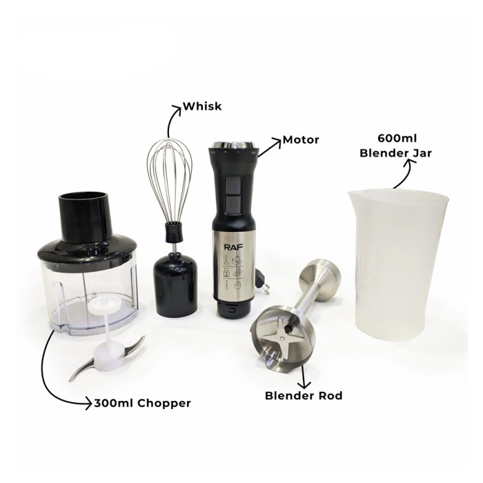 Blender Raf R.292 4in1, Oţel inoxidabil