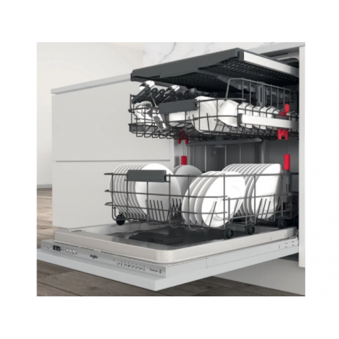 Mașină de spălat vase încorporabilă Whirlpool WIC 3C34 PFE S, Argintiu