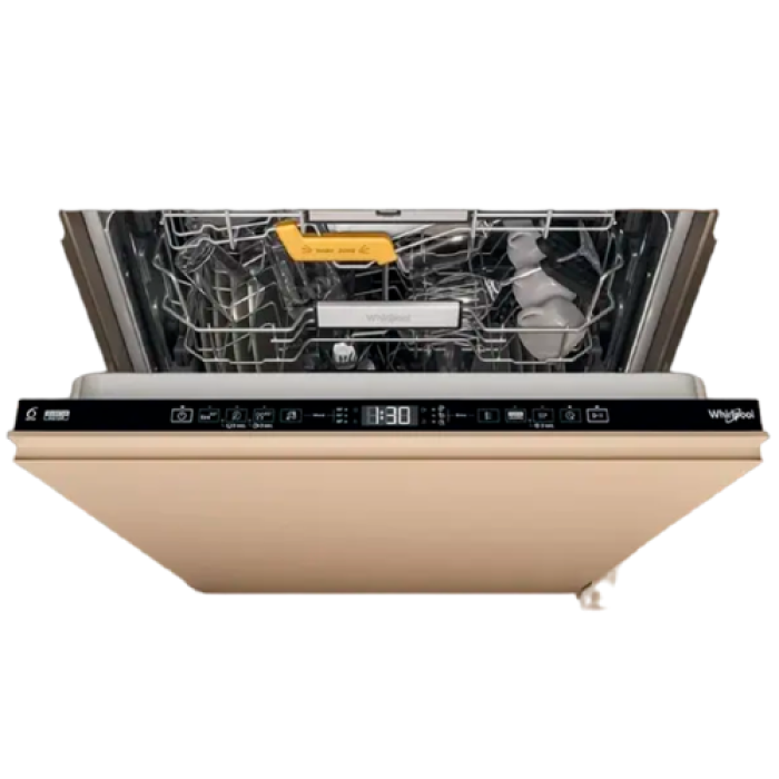 Mașină de spălat vase încorporabilă Whirlpool W8I HT58 TS, Inox / Bej