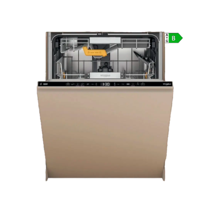 Mașină de spălat vase încorporabilă Whirlpool W8I HT58 TS, Inox / Bej