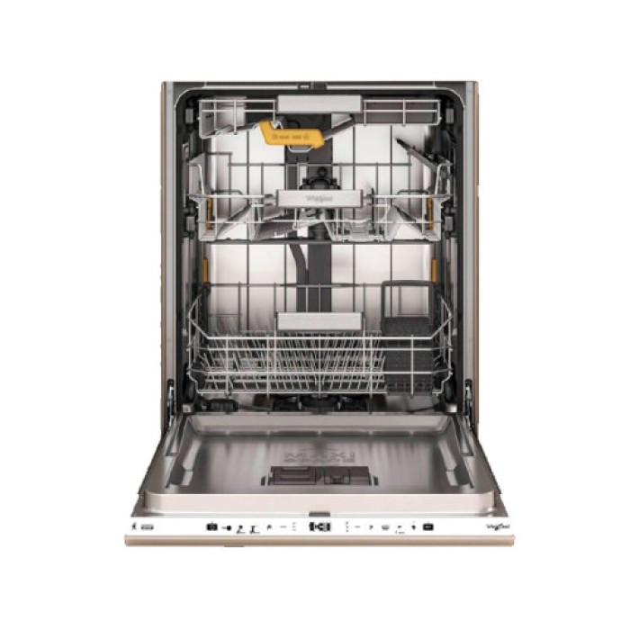 Mașină de spălat vase încorporabilă Whirpool W8I HT58 T, Inox / Bej