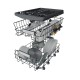 Mașină de spălat vase încorporabilă Whirlpool WH6IB10BS7LA0, Inox / Bej