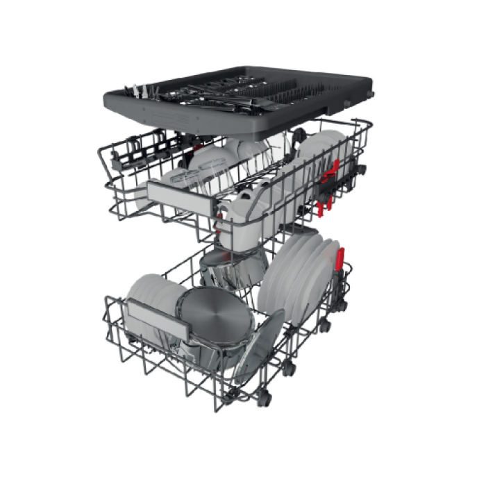 Mașină de spălat vase încorporabilă Whirlpool WSIP 4033 PFE, Argintiu