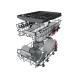 Mașină de spălat vase încorporabilă Whirlpool WSIP 4033 PFE, Argintiu