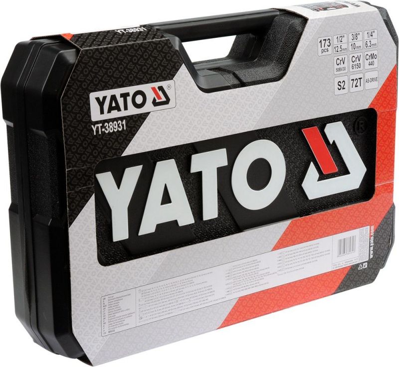 Set YATO YT-38931 (173 buc) Chei tubulare cu antrenor