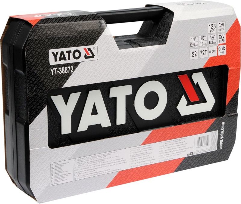 Set YATO YT-38872 (128 buc) Chei tubulare cu antrenor