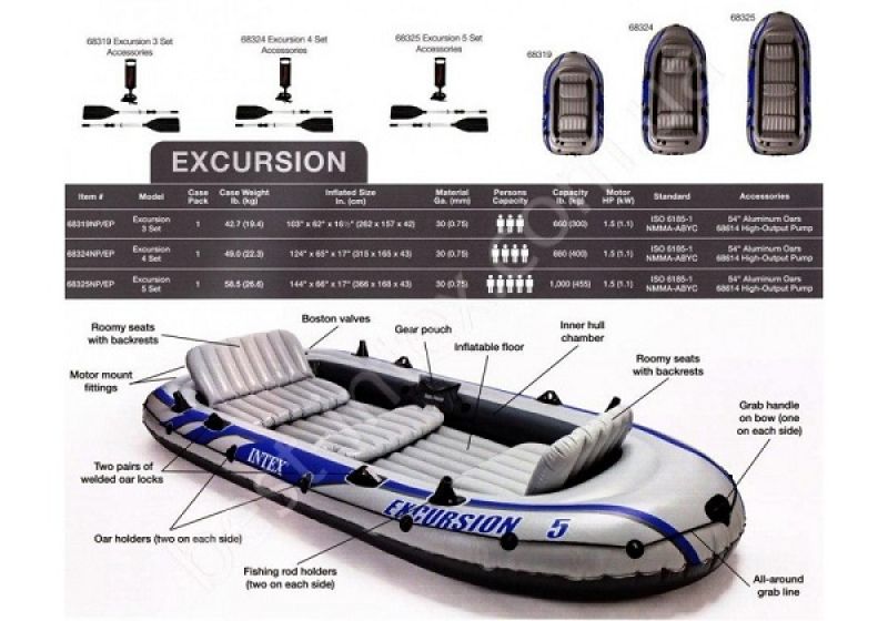 Barca INTEX EXCURSION 5 (366X168X43CM) (68325 )