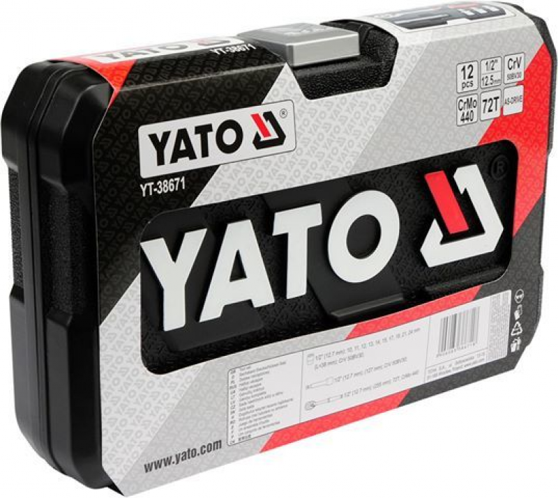 Set YATO YT-12691 (82 buc) Chei tubulare cu antrenor